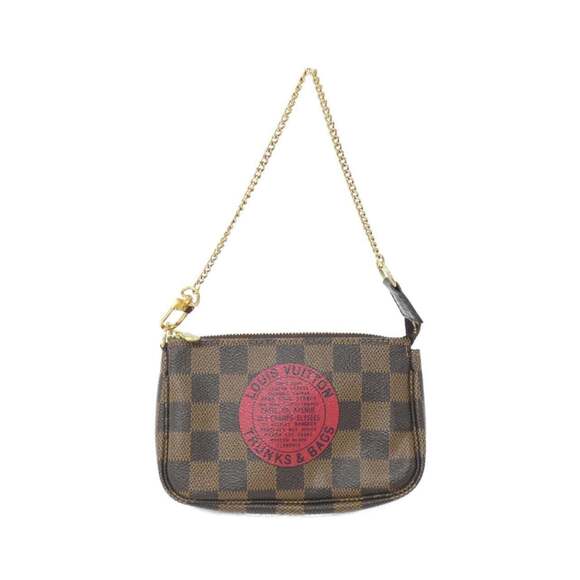 LOUIS VUITTON Authentic Brown Damier Pochette Pouch